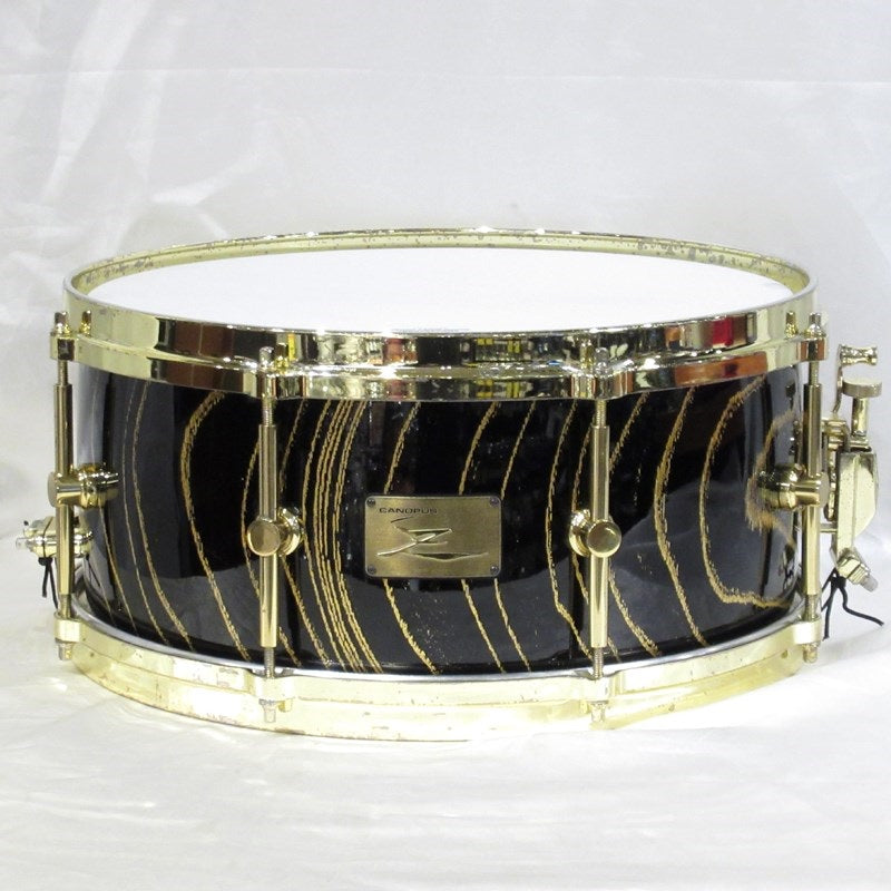 Used_Price_Reduced!_HS-1465-30th_[Zelkova_Snare_Drum_30th_Anniversary_Model_~Kinran~]_[Shell_crack_repair_marks]_01