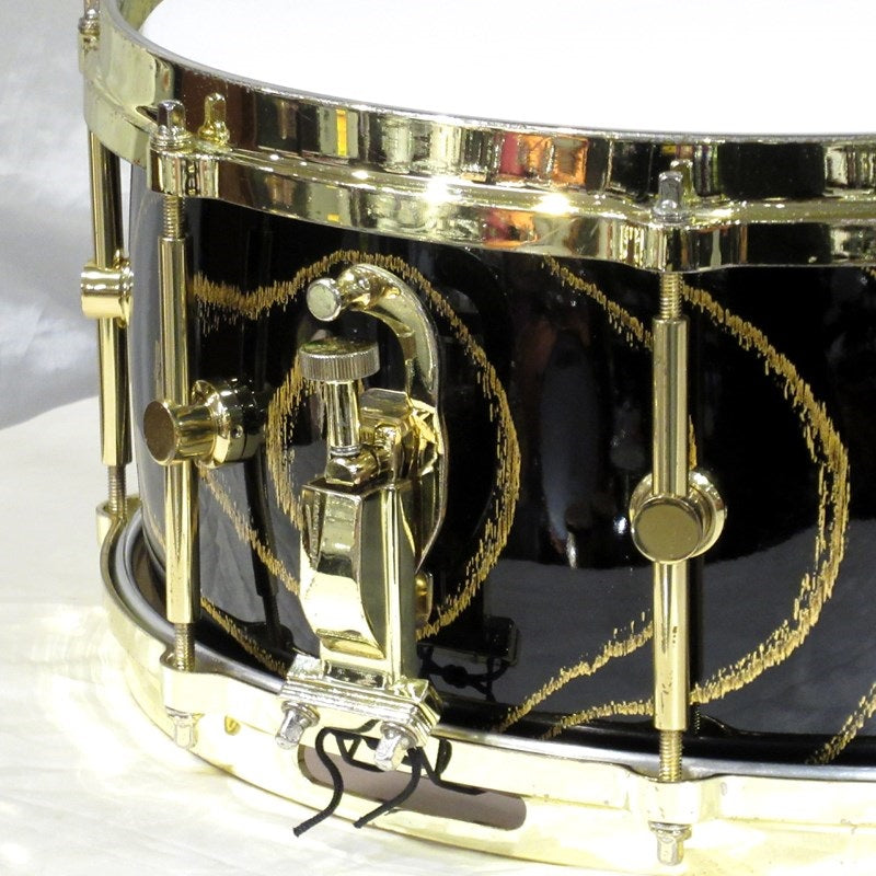 Used_Price_Reduced!_HS-1465-30th_[Zelkova_Snare_Drum_30th_Anniversary_Model_~Kinran~]_[Shell_crack_repair_marks]_03