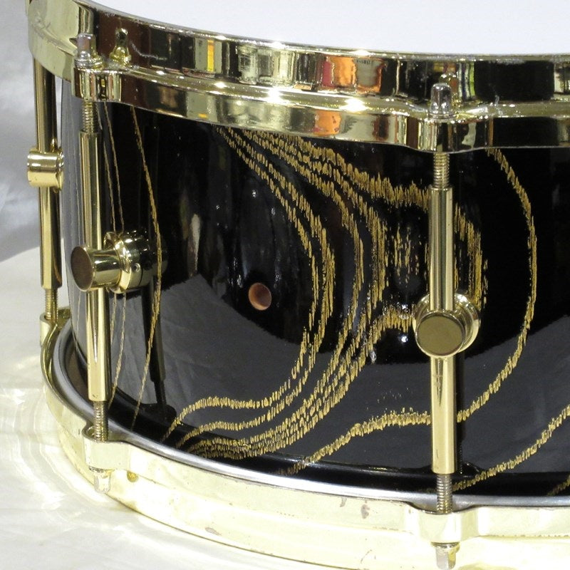 Used_Price_Reduced!_HS-1465-30th_[Zelkova_Snare_Drum_30th_Anniversary_Model_~Kinran~]_[Shell_crack_repair_marks]_04