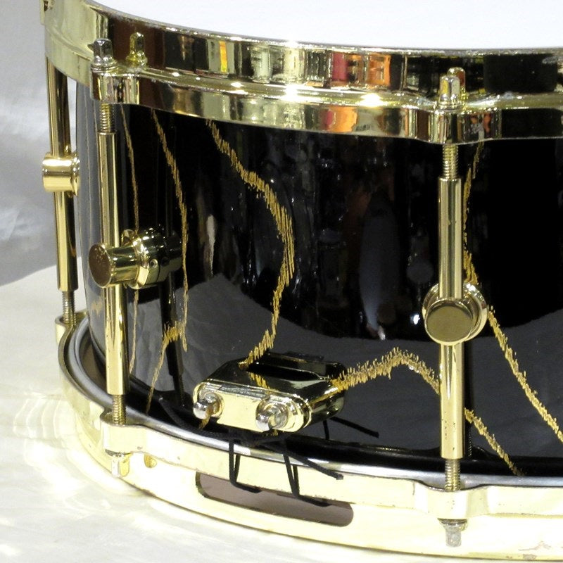 Used_Price_Reduced!_HS-1465-30th_[Zelkova_Snare_Drum_30th_Anniversary_Model_~Kinran~]_[Shell_crack_repair_marks]_05