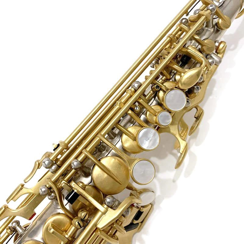 Used_Rampone_&_Cazzani_R1Jazz_Half-Curved_Vintage_SP&GP_Soprano_Saxophone，_S_N_20xx6_[As-is，_No_Warranty]_03