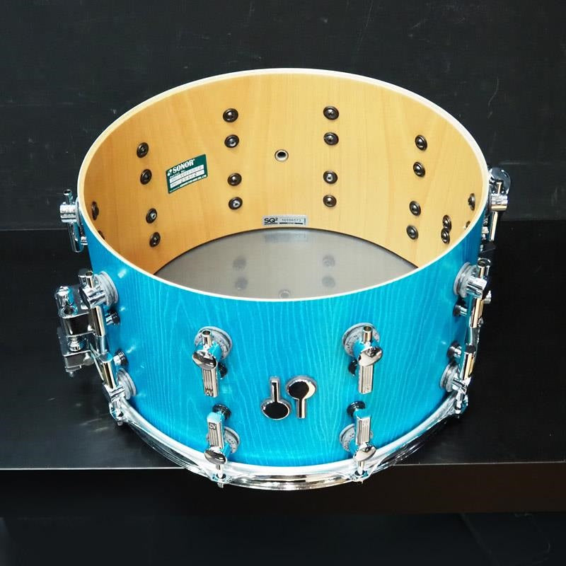 Used_SQ2_System_Snare_Drum_-_Beech_Thin_14x8_-_Vintage_Azule_-_09