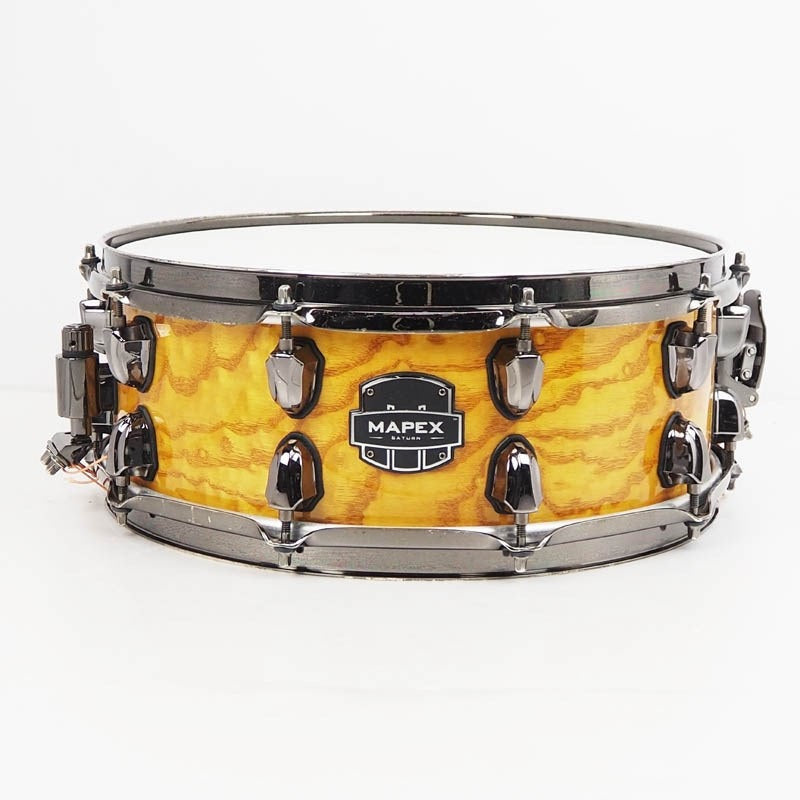 Used_Saturn_IV_Exotic_Snare_Drum_[14x5_5_Natural_Ash_Burl]_01