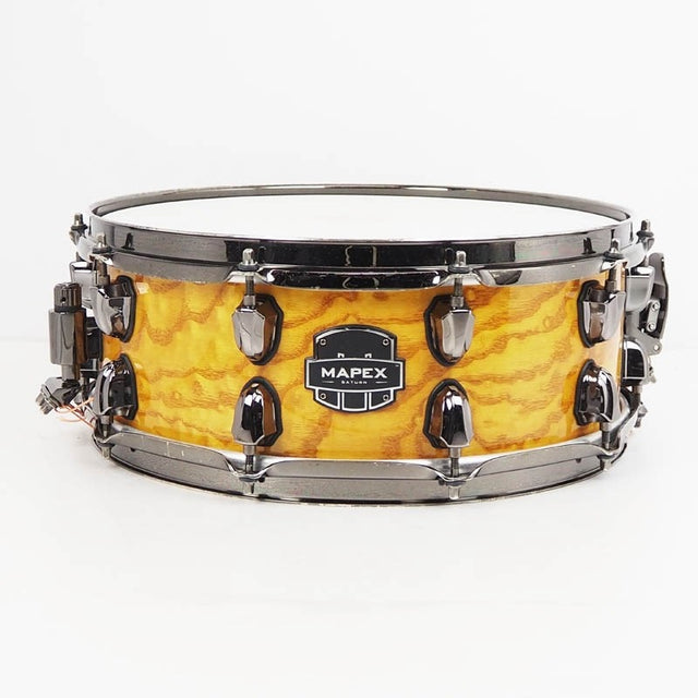 Used_Saturn_IV_Exotic_Snare_Drum_[14x5_5_Natural_Ash_Burl]_01
