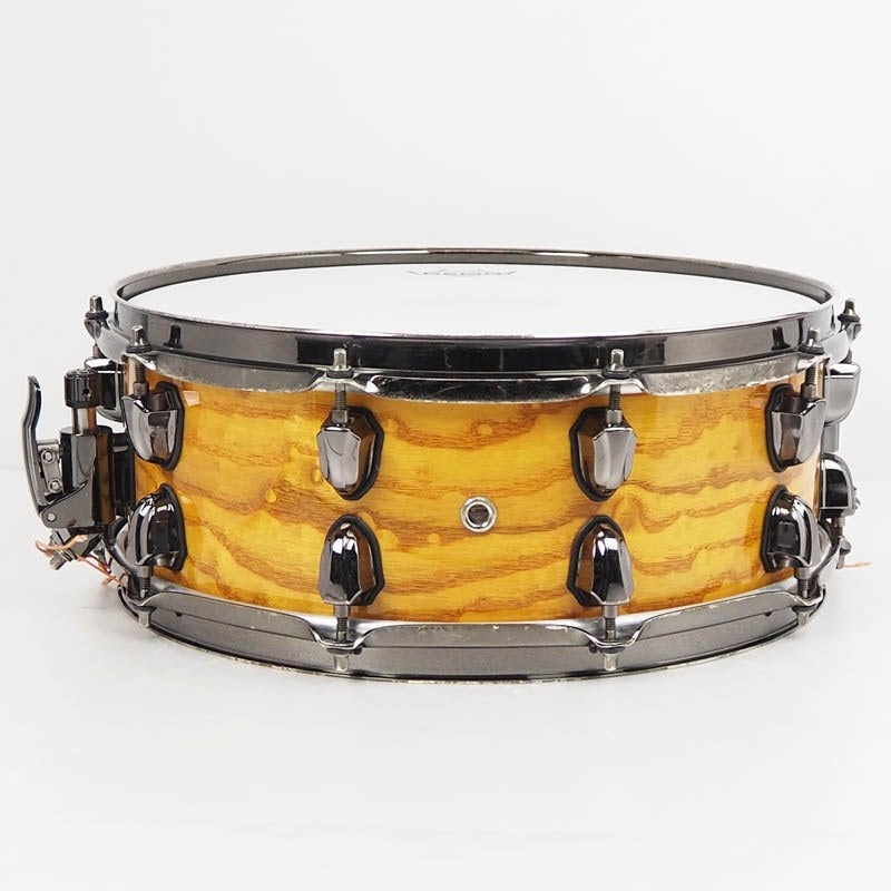 Used_Saturn_IV_Exotic_Snare_Drum_[14x5_5_Natural_Ash_Burl]_02