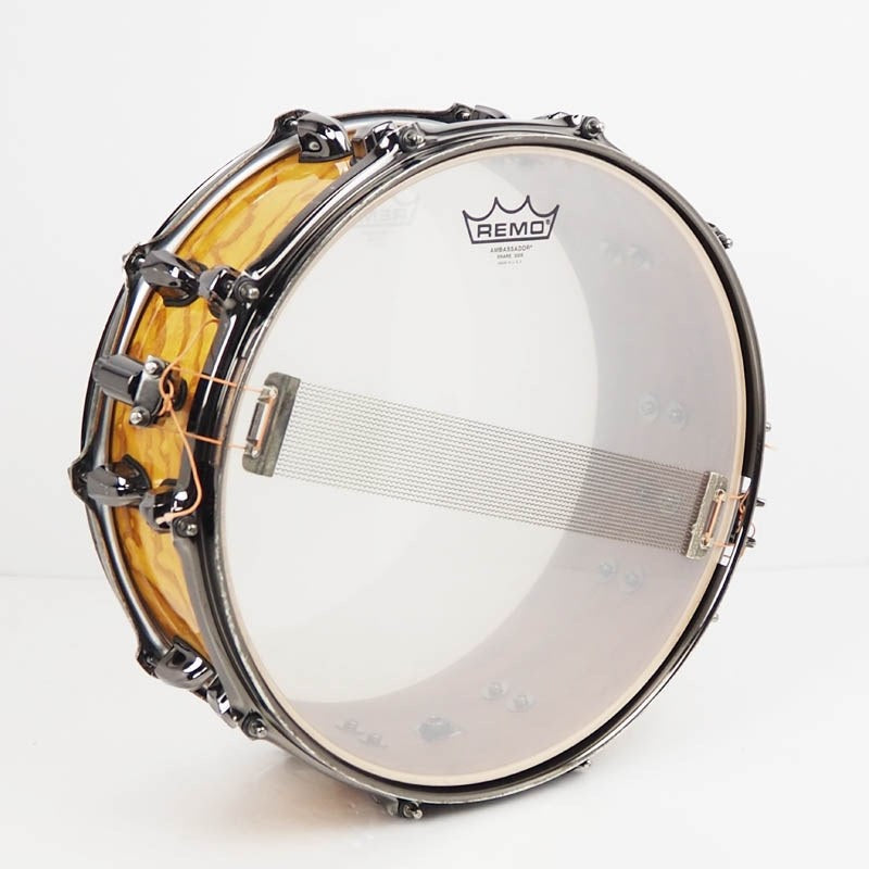 Used_Saturn_IV_Exotic_Snare_Drum_[14x5_5_Natural_Ash_Burl]_04