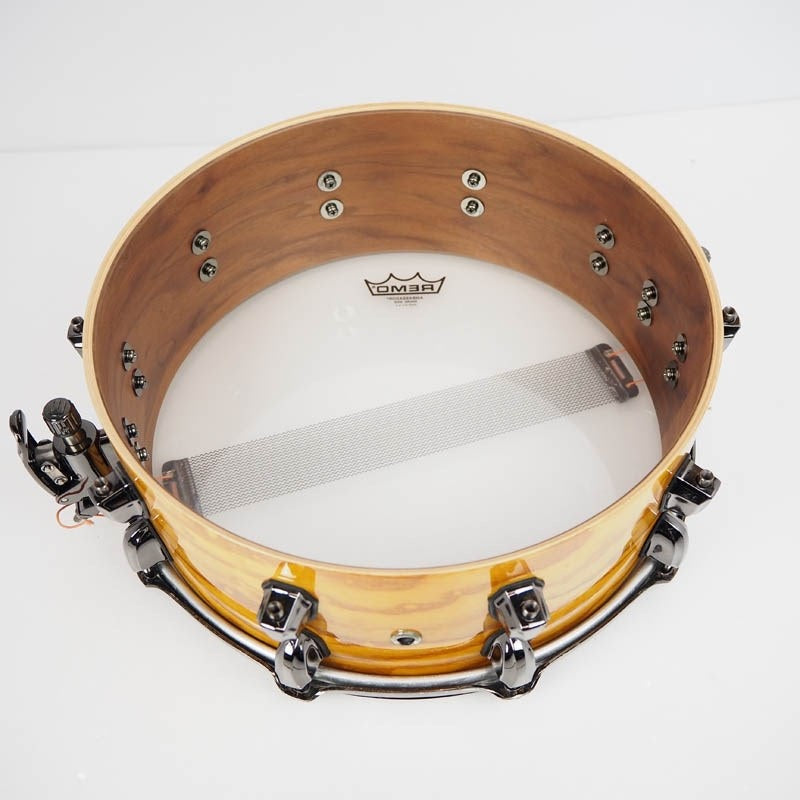 Used_Saturn_IV_Exotic_Snare_Drum_[14x5_5_Natural_Ash_Burl]_08