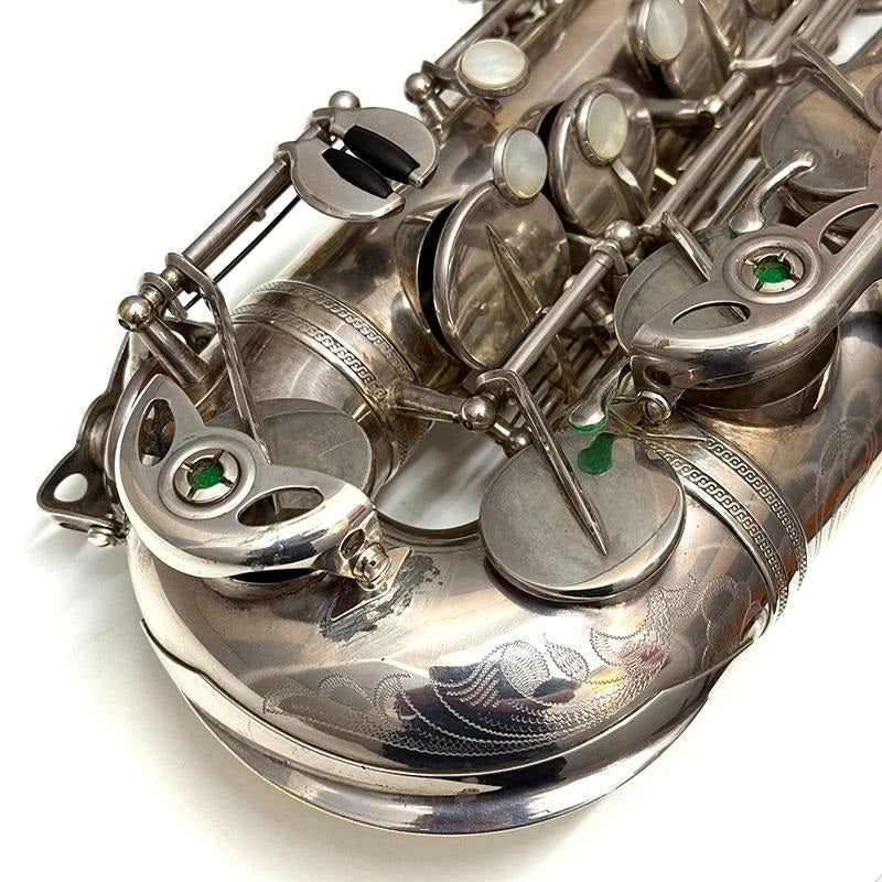 Used_Selmer_(France)_1943's_Balanced_Action_SP_(Re-Plated)_Alto_Saxophone_(with_Hi-F#_Key)_#31xx3_[Adjusted_and_Set_Up_Before_Shipment]_[5-Year_Free_Key_Balance_Adjustment]_05