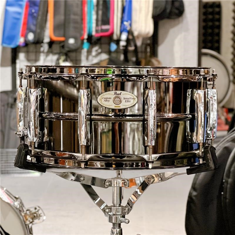 Used_SensiTone_Elite_Snare_Drum_Limited_Edition_(14__x_6_5_)，_model_STE1465BRN__01
