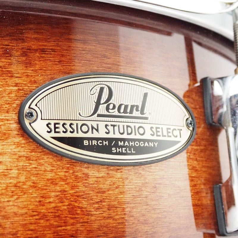 Used_Session_Studio_Select_14x5_5__Snare_Drum，_Model_STS1455S_C，_Gloss_Barnwood_Brown_(#314)_03