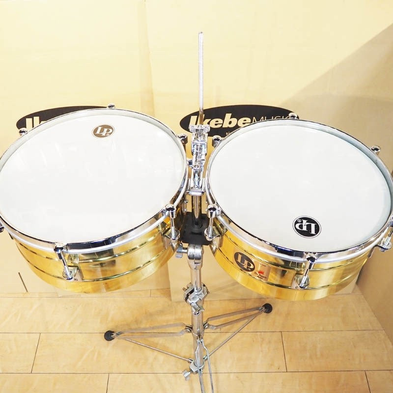 Used_Tito_Puente_Timbales_LP257-B_[14_&_15_Solid_Brass_Shells]_07
