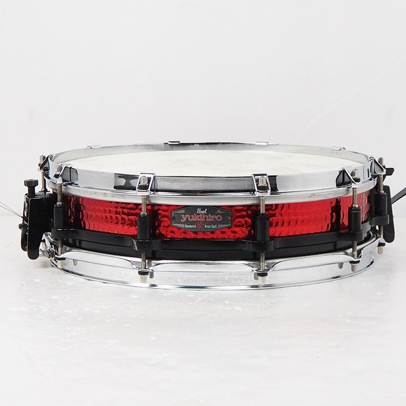 Used_YA1435_[yukihiro_Signature_Hammered_Brass_Free_Floating_Snare_Drum_14x3_5]_01
