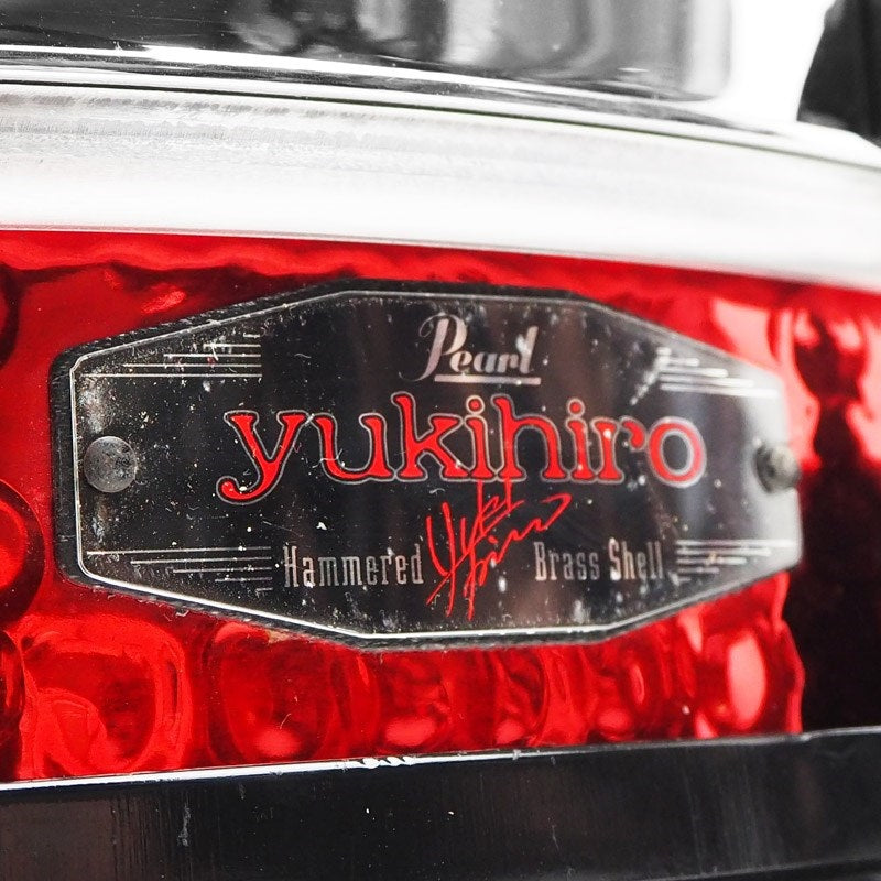 Used_YA1435_[yukihiro_Signature_Hammered_Brass_Free_Floating_Snare_Drum_14x3_5]_03