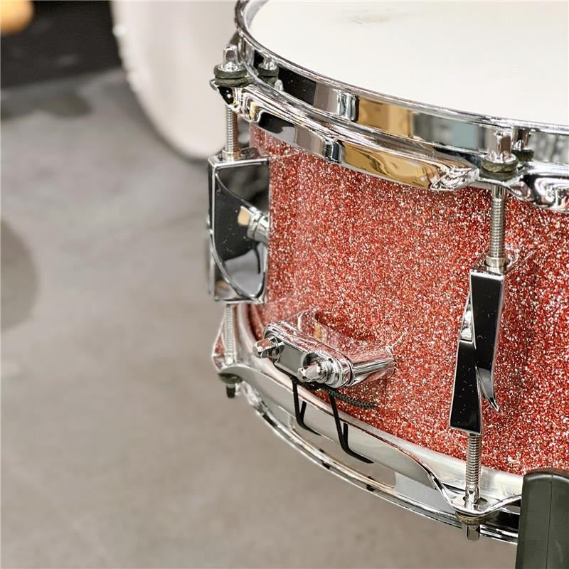 Used_YAIBA_Birch_Snare_Drum，_14__x_5_5_，_JSB-1455_Rose_Sparkle_Lacquer_03
