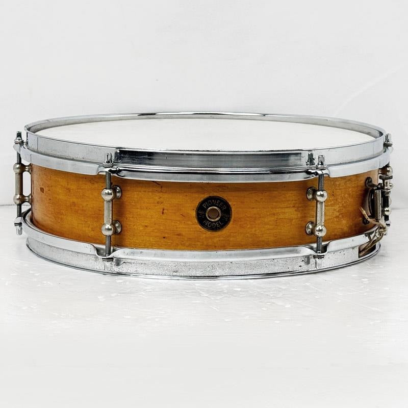 VINTAGE_1930s_Ludwig_&_Ludwig_#46_Pioneer_Model_Maple_solid_Shell_14×4_Snare_Drum_01