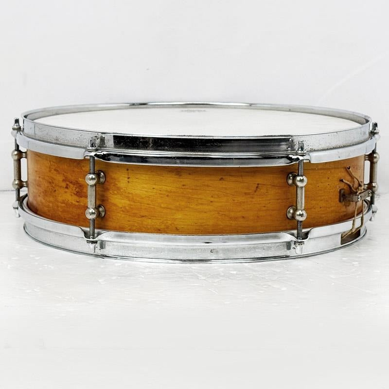 VINTAGE_1930s_Ludwig_&_Ludwig_#46_Pioneer_Model_Maple_solid_Shell_14×4_Snare_Drum_02