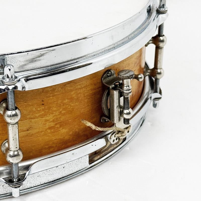 VINTAGE_1930s_Ludwig_&_Ludwig_#46_Pioneer_Model_Maple_solid_Shell_14×4_Snare_Drum_06