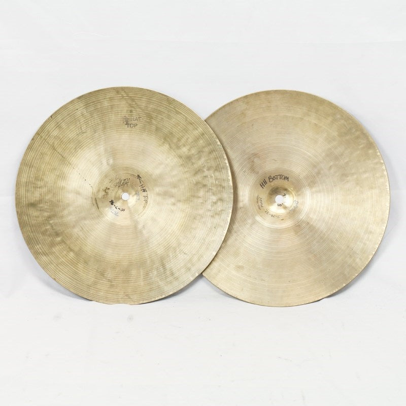[VINTAGE]Istanbul_K_Zildjian_14_Hihat_pair_(Older_new_stamp_1967-1972s)[Top_767g___Bottom_850g]_02