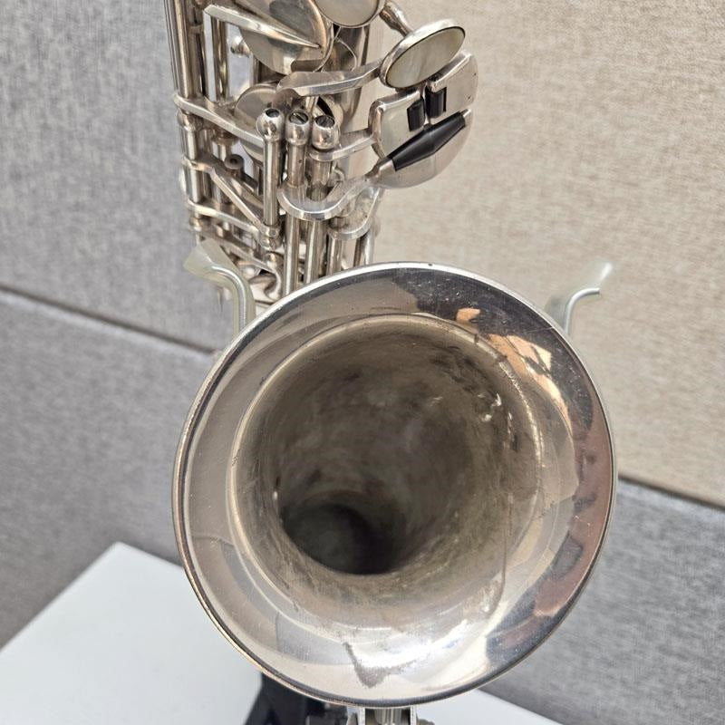 VINTAGE_[As_Is，_No_Warranty]_1942's_H__Selmer_(France)_Alto_Saxophone，_Balanced_Action_SP_(Replated)_#31xx3_[Best_Price_on_Sale]_05