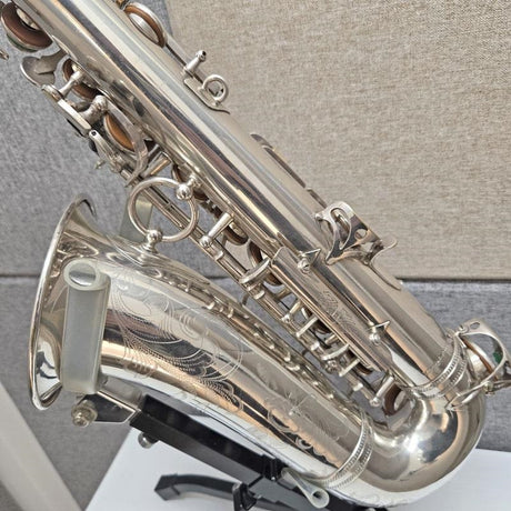 VINTAGE_[As_Is，_No_Warranty]_1942's_H__Selmer_(France)_Alto_Saxophone，_Balanced_Action_SP_(Replated)_#31xx3_[Best_Price_on_Sale]_06