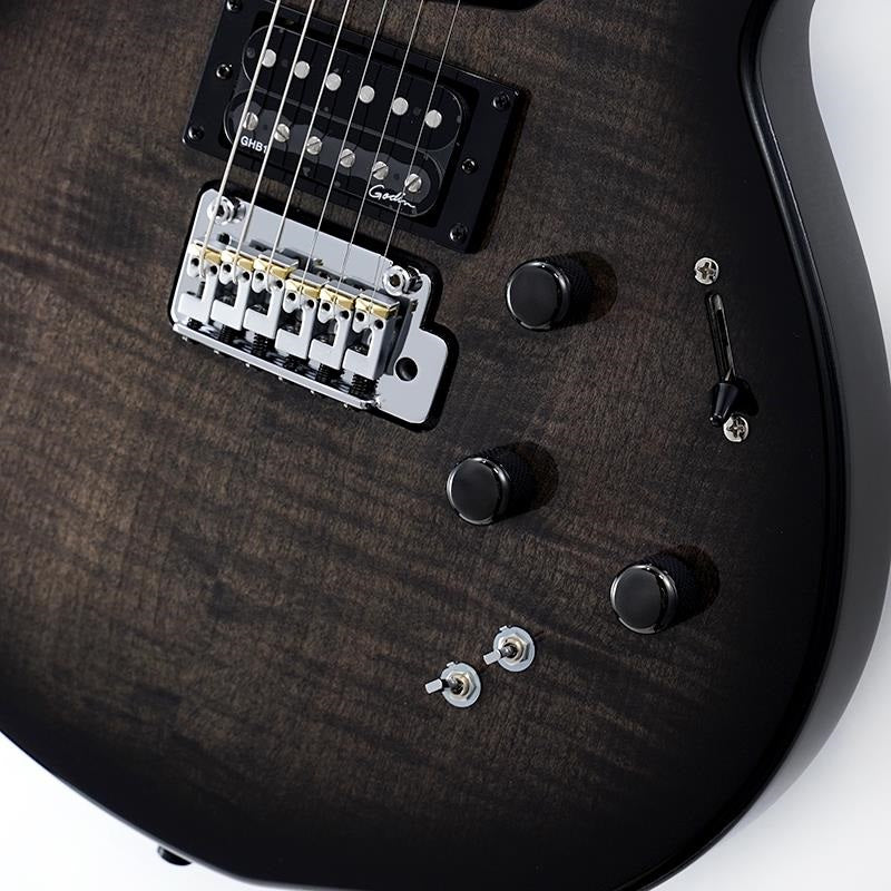 Godin xtSA Synth Access 送料込 ローランド ギターシンセ XTSA (Synth-Access) Trans Black Flame Exhibition Price by Godin