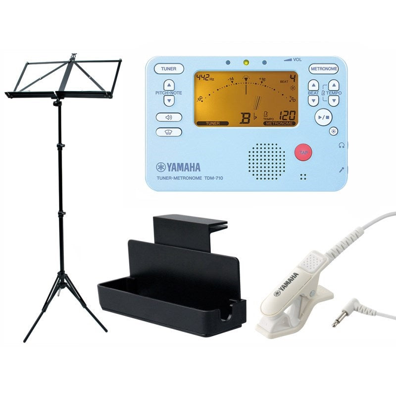 YAMAHA_TDM-710BLM_Tuner_&_Metronome_with_Microphone_3-Piece_Set_(TDM-710BLM_[TDM-710BL_&_TM-40IV]_MS-RKDX_VIVACE_MS-500)_[Best_Value_Set!]_01