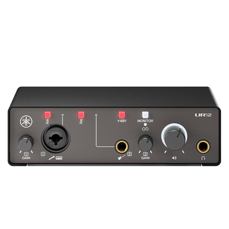 Yamaha_UR12MK3_B_(Black)_USB_Audio_Interface_with_USB_Type-C，_USB_2_0_Bus_Power_and_Loopback_03