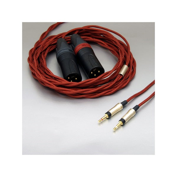 hpct_03_blwx2_300_[3-pin_XLR_plug_(L_R)_to_2_5_mono_plug_(L_R)_3m]_[Double-ended_headphone_cable]_01